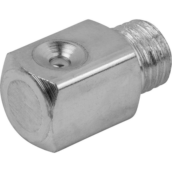 Kipp Funnel-Type Grease Nipple Angled 90° D=M10X1, Form:C Steel, Square K1134.1310100
